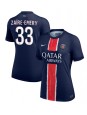 Billige Paris Saint-Germain Warren Zaire-Emery #33 Hjemmedrakt Dame 2024-25 Kortermet